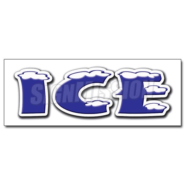 Amistad 48 in. Ice Decal Sticker - Cold Store Machine Chest AM3949148 - main